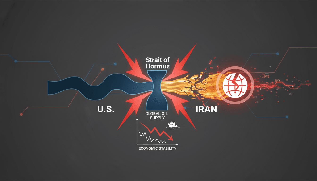 Tensions in the Strait of Hormuz and their impact on global oil supply.