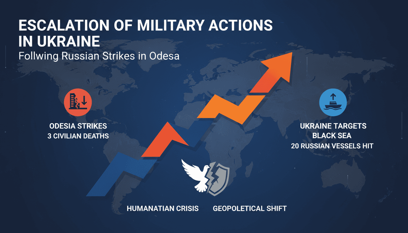 A map highlighting the conflict zones in Ukraine and the Black Sea region.