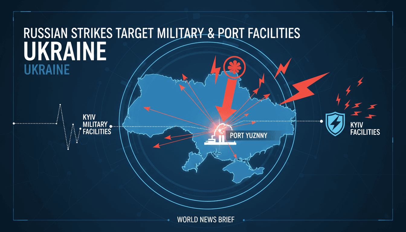 Russian military strikes on Ukrainian facilities and ports