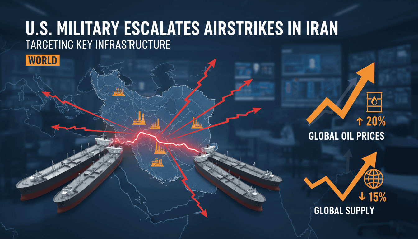U.S. military airstrikes targeting infrastructure in Iran