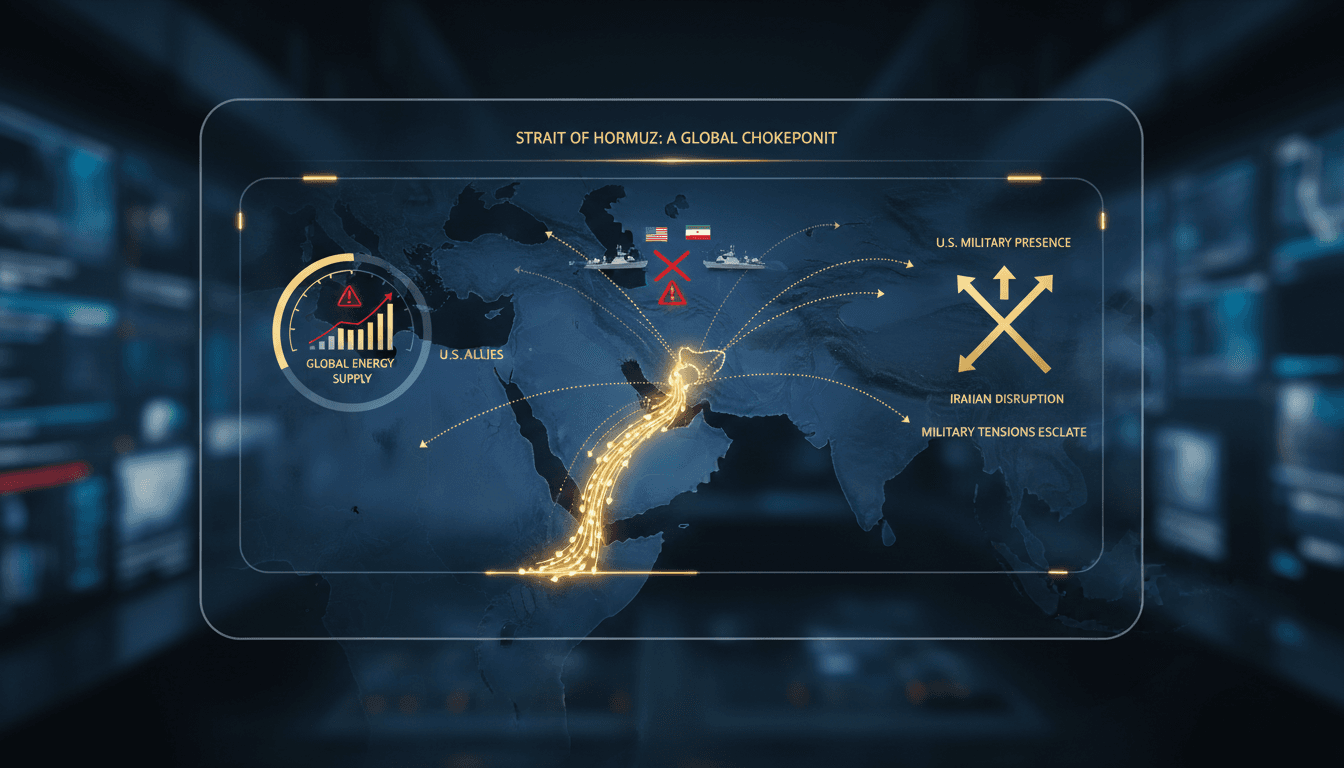 U.S. and Iran military presence in the Strait of Hormuz