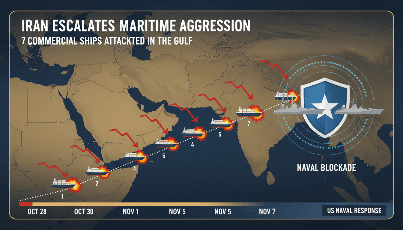 Map showing the Gulf region with highlighted shipping routes and military presence.