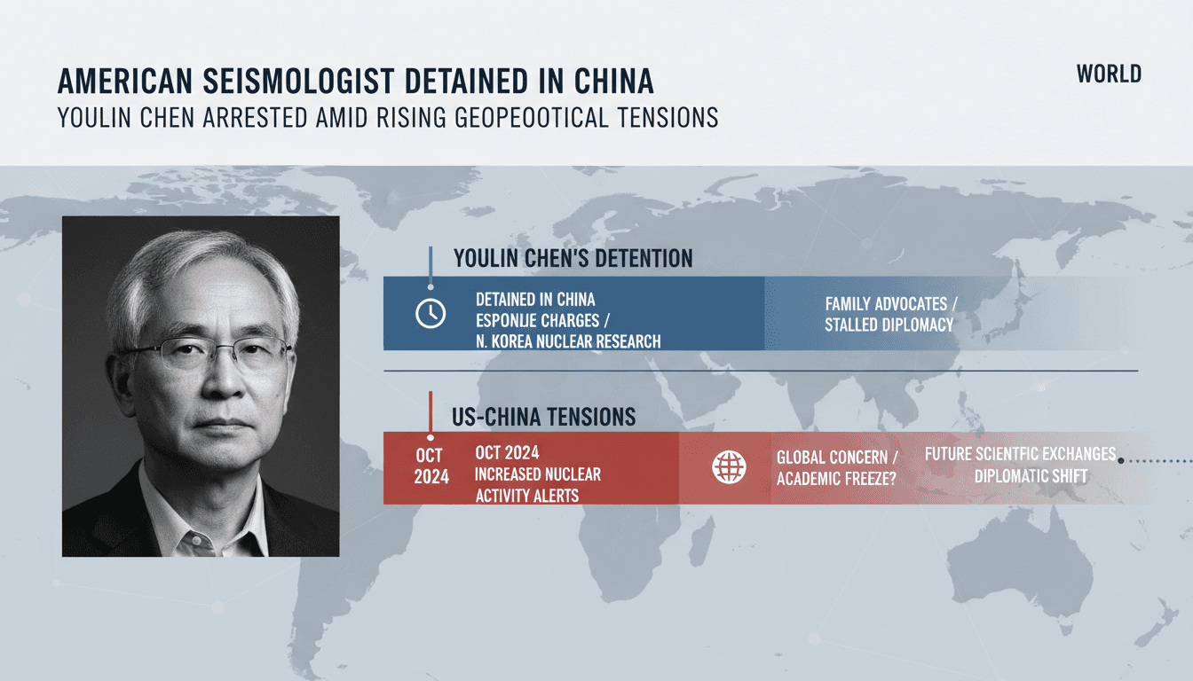 American seismologist Youlin Chen during a family visit in Beijing before his detention.