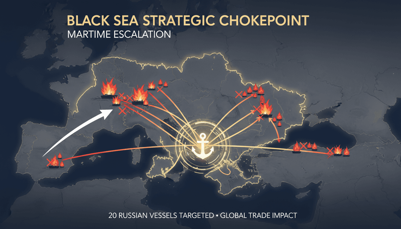 Ukrainian military operations targeting Russian naval assets in the Black Sea.