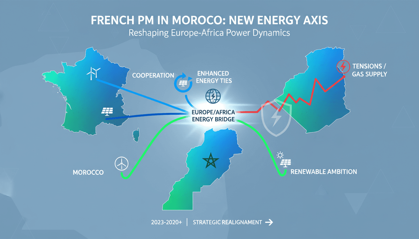 French Prime Minister Sébastien Lecornu during his visit to Morocco for energy discussions.