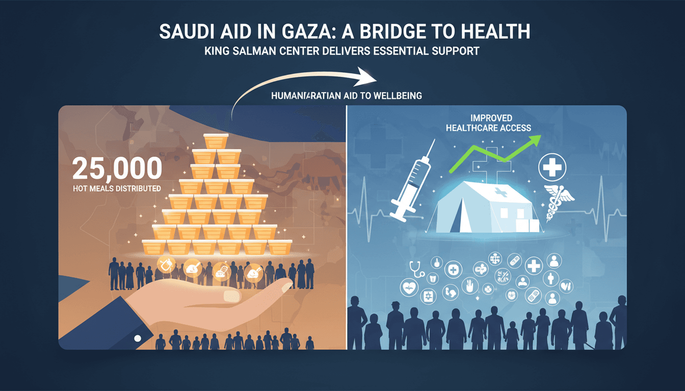 Distribution of meals by King Salman Humanitarian Aid Center in Gaza
