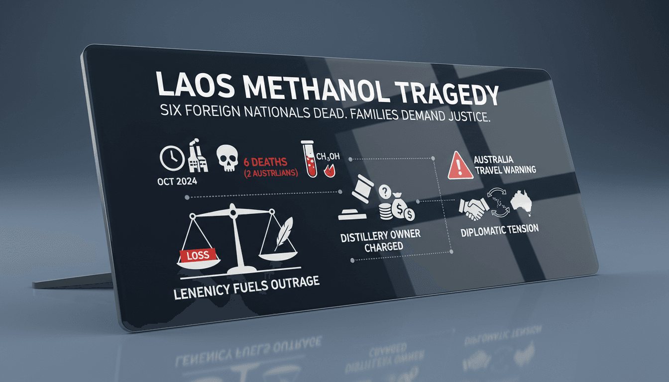 Australian teenagers among six foreign nationals who died from methanol poisoning in Laos.