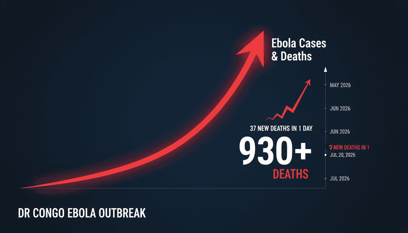 Health workers responding to the Ebola outbreak in the DRC.
