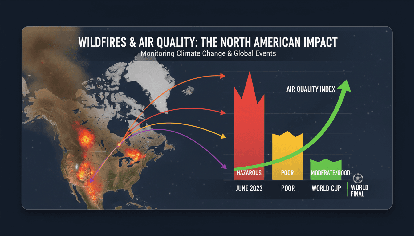 Smoke from Canadian wildfires affecting air quality in North America