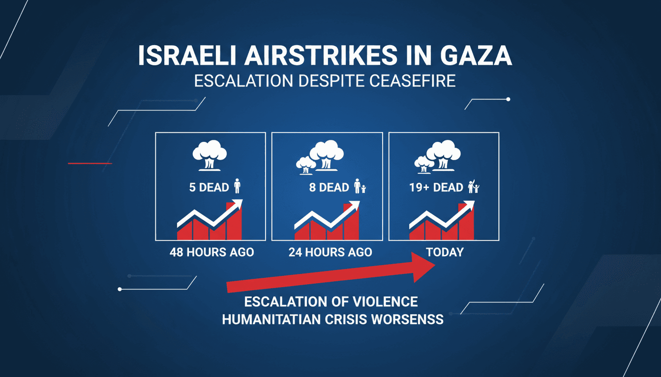 Israeli airstrikes in Gaza highlighting the humanitarian crisis.