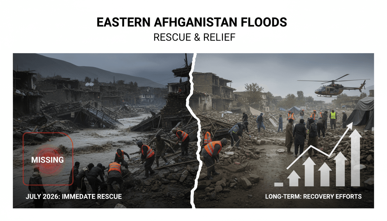 Rescue operations in Nuristan province following devastating floods
