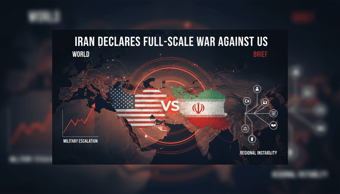 Map showing military conflict zones between Iran and the US
