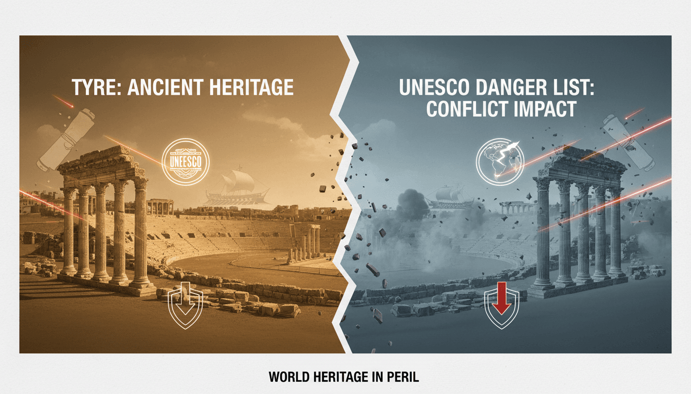 UNESCO World Heritage site Tyre in Lebanon under threat