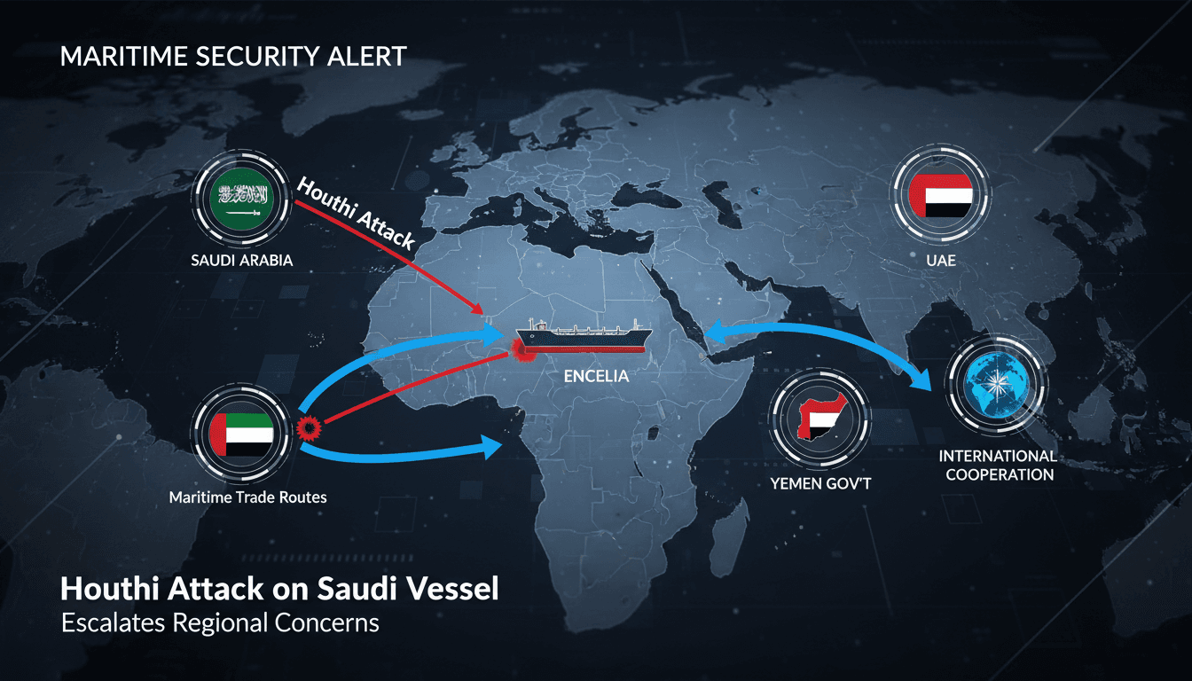 Houthi militia attack on Saudi vessel ENCELIA in the Red Sea