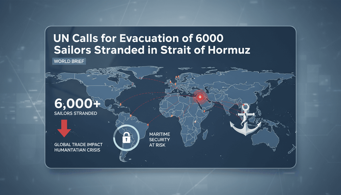 UN calls for evacuation of sailors stranded in the Strait of Hormuz