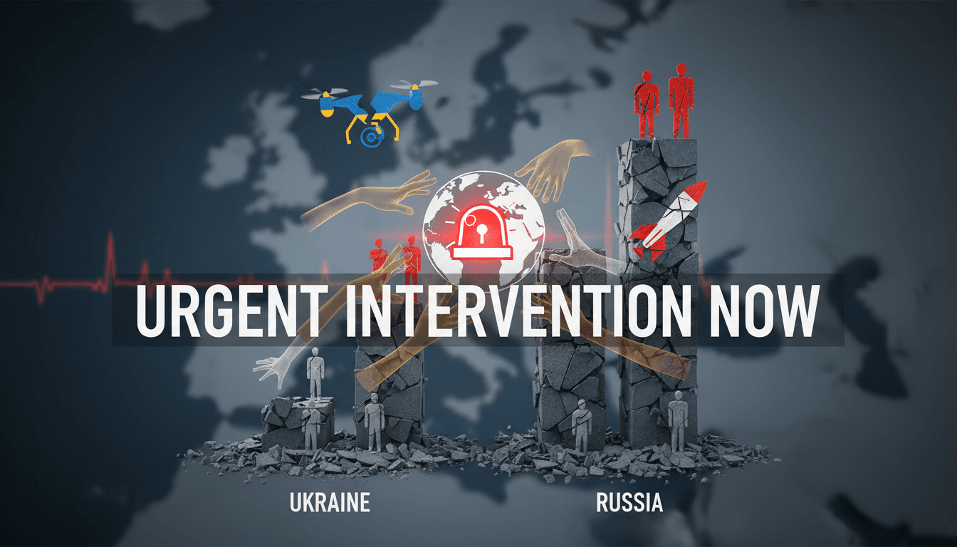 A map illustrating the escalation of the Ukraine-Russia conflict with marked civilian casualty areas.