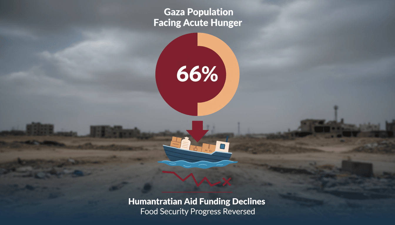 A stark image depicting the food crisis in Gaza, highlighting the urgent need for humanitarian aid.