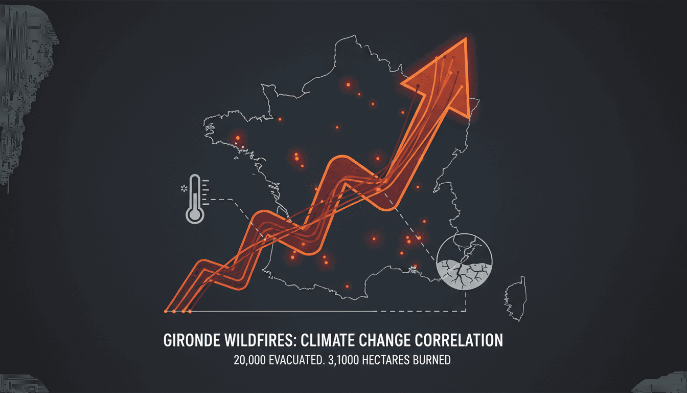 Evacuated residents in Gironde region due to wildfires