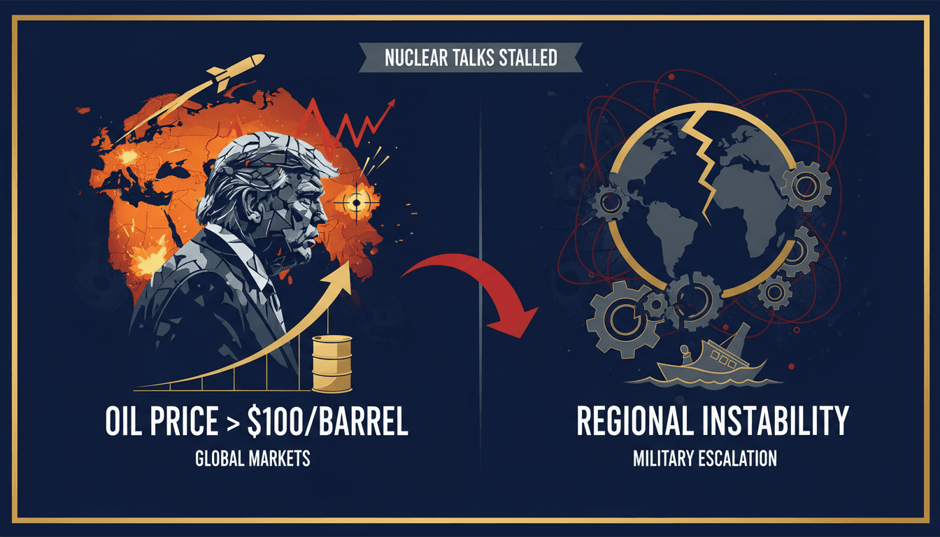 President Trump addressing military options regarding Iran amidst rising tensions.