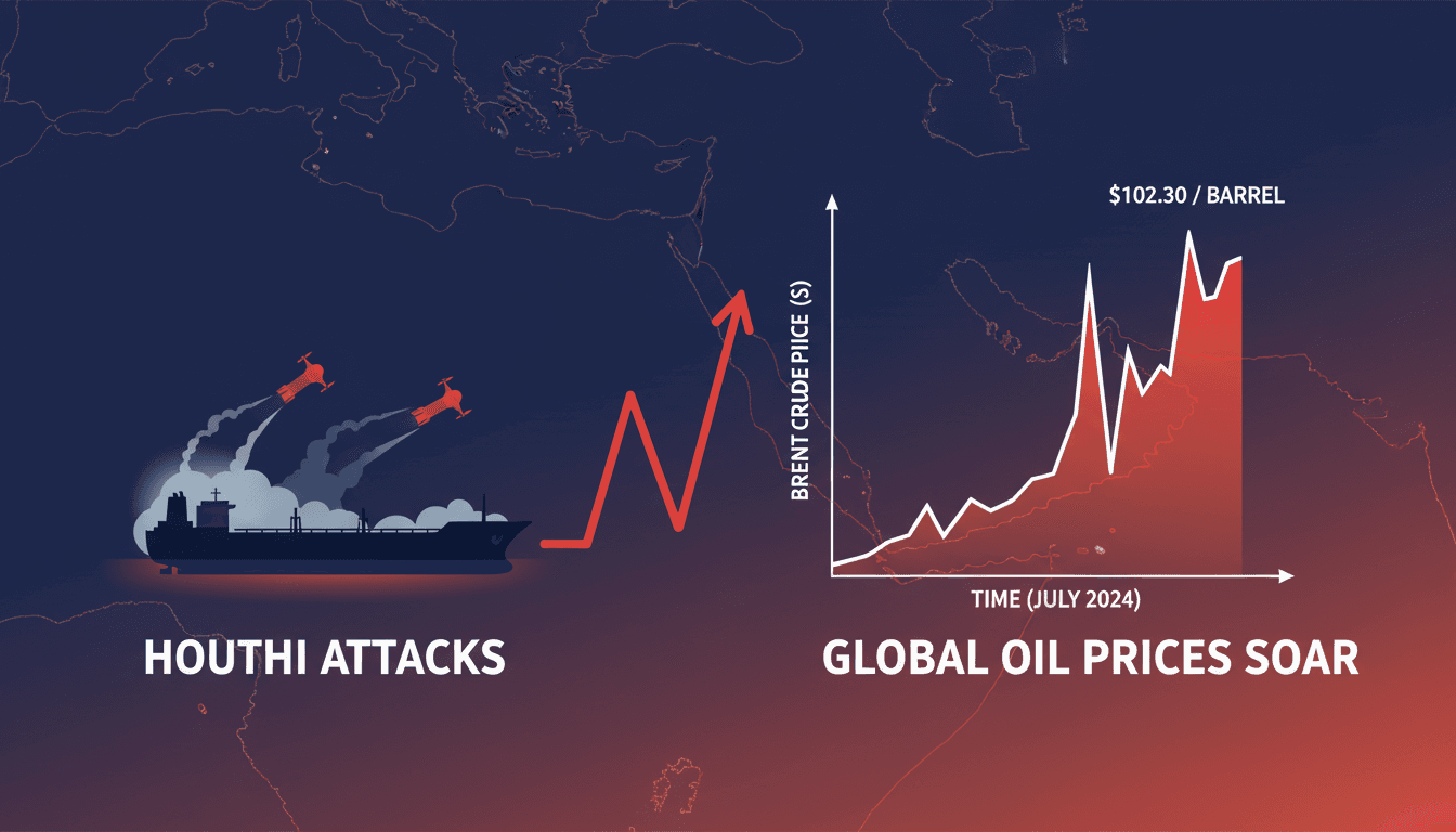 Houthi rebels attack Saudi tankers in the Red Sea, impacting global oil supply.