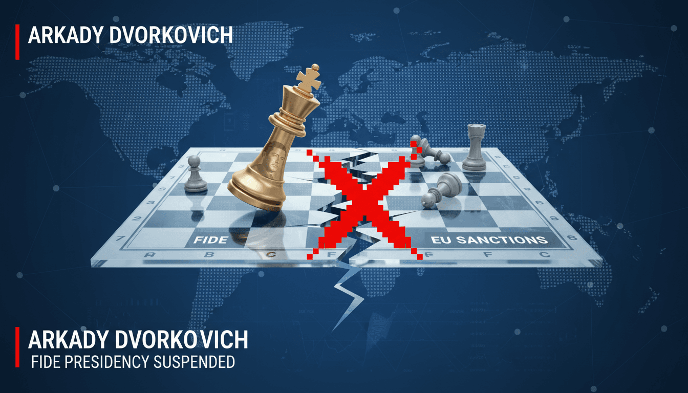 Arkady Dvorkovich during a chess event before his suspension