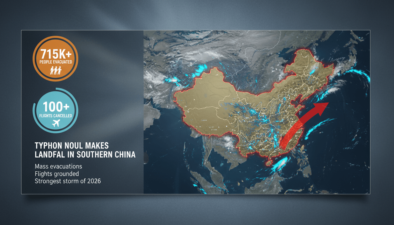 Evacuation efforts in southern China due to Typhoon Noul