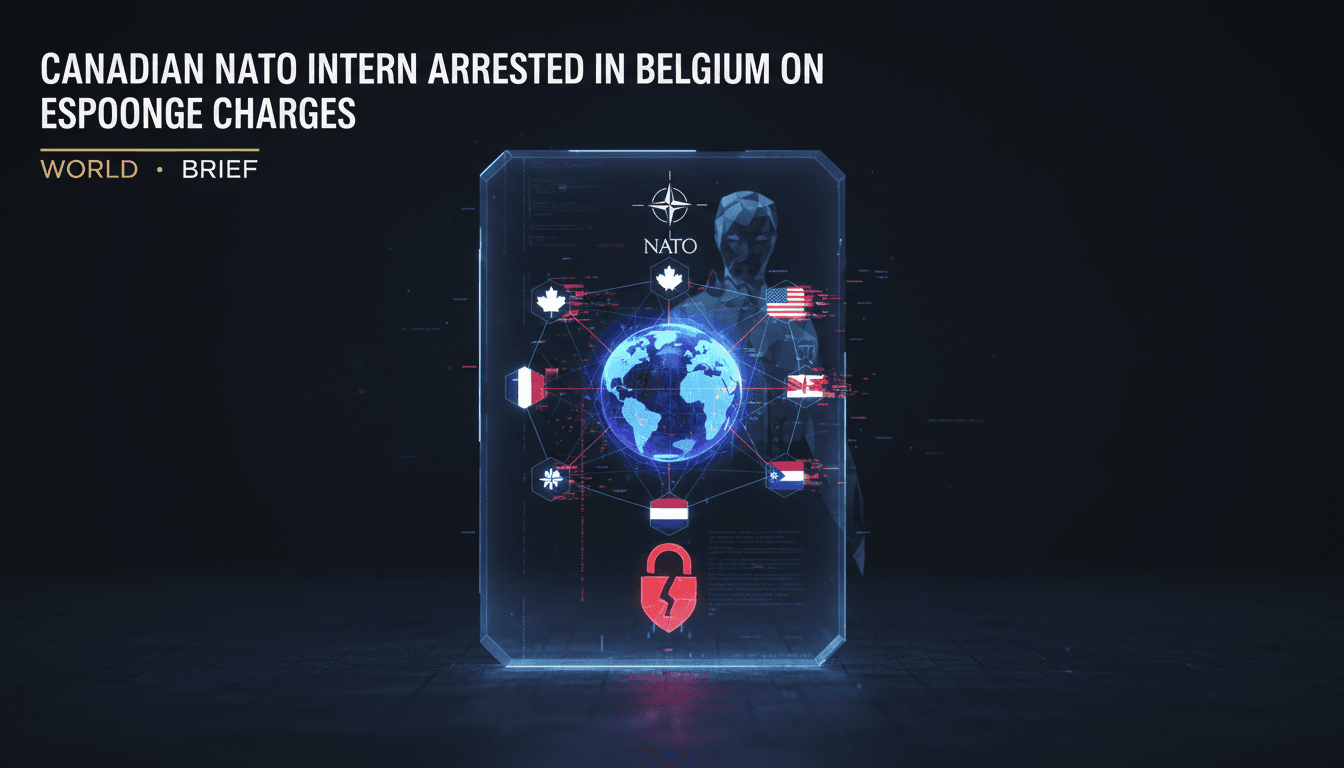 Canadian NATO intern arrested on espionage charges in Belgium