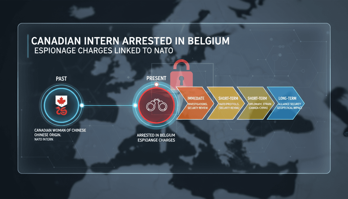 Canadian intern arrested in Belgium on espionage charges linked to NATO