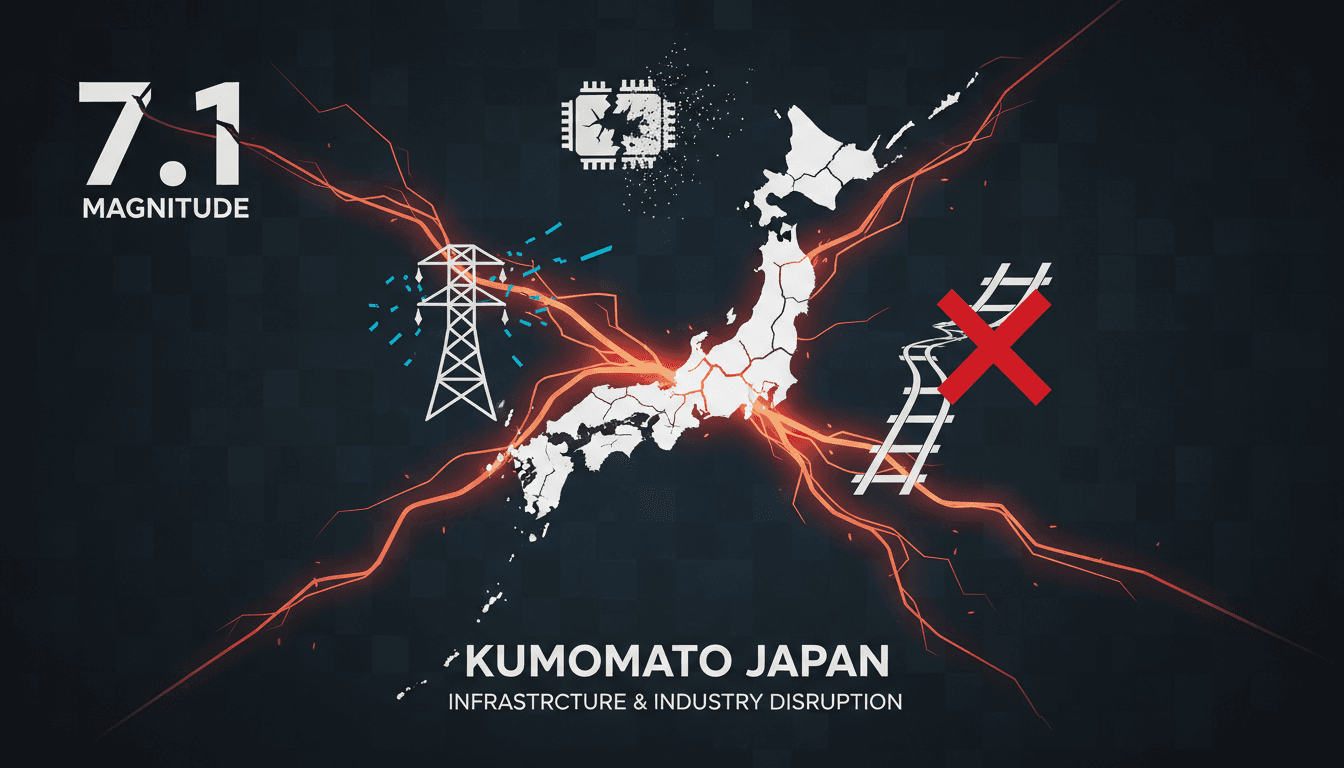 Emergency services responding to the Kumamoto earthquake aftermath