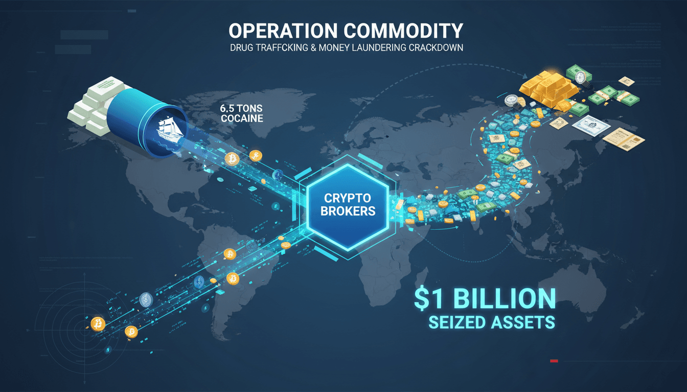 Brazilian police operation against drug trafficking and cryptocurrency laundering