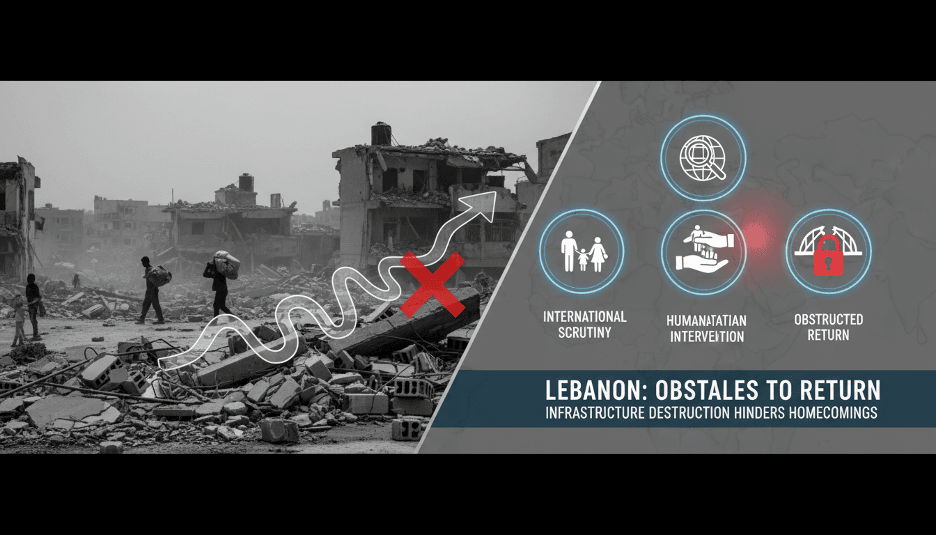 Destruction in southern Lebanon affecting returning residents