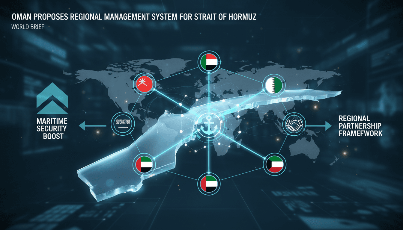 Oman proposes a regional management system for the Strait of Hormuz.