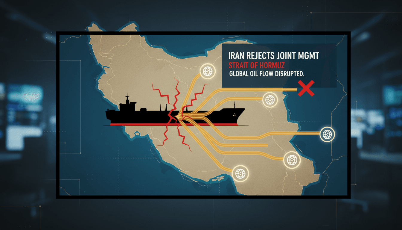 Map highlighting the strategic Strait of Hormuz and its significance in global oil trade.