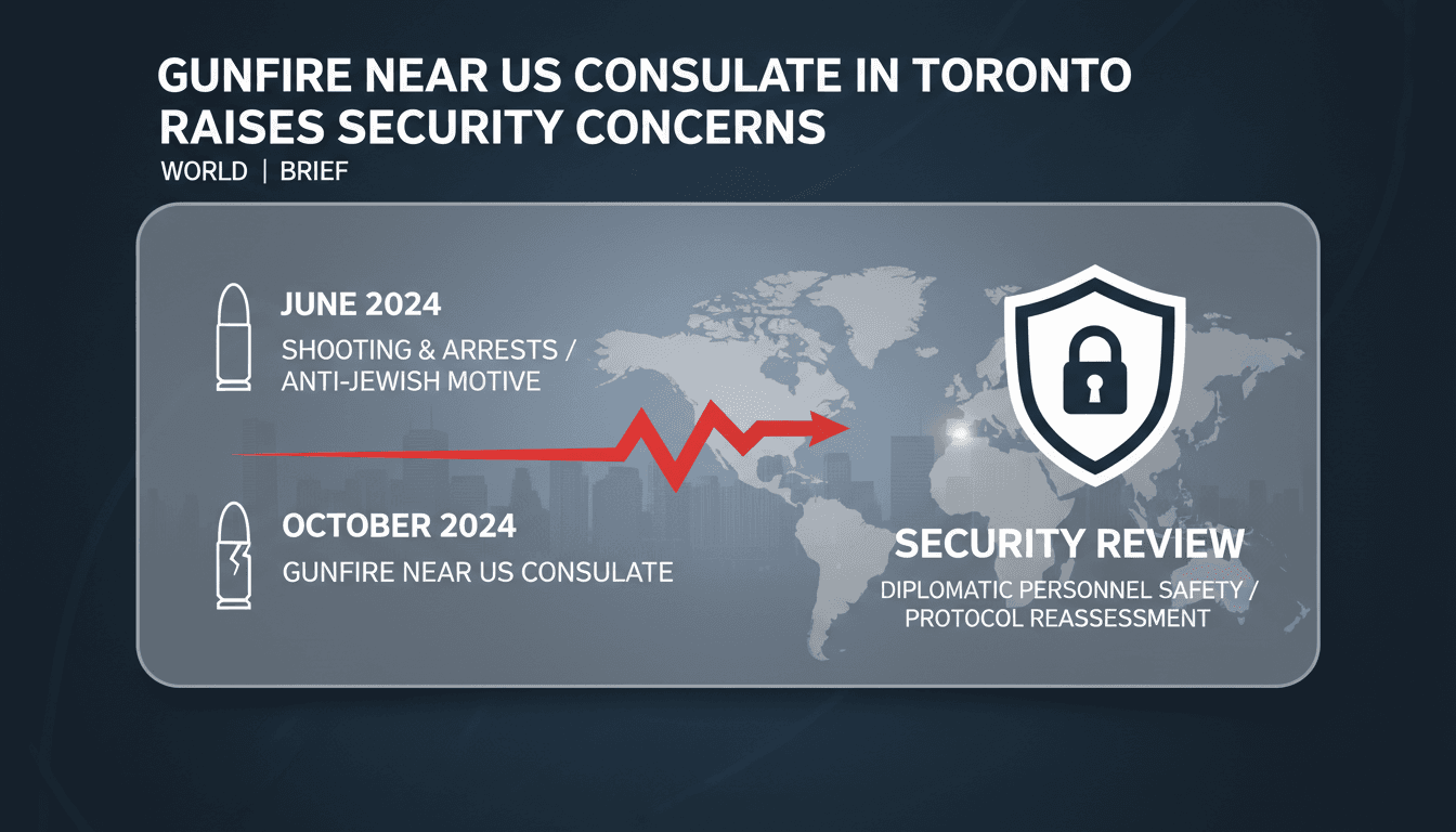 Security concerns rise after gunfire near US consulate in Toronto