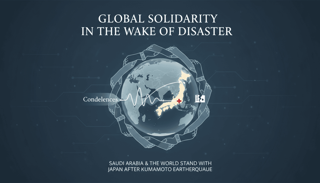Saudi Arabia expresses condolences to Japan following the Kumamoto earthquake.
