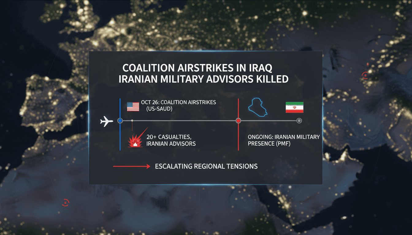 Coalition airstrikes in Iraq targeting Iranian military advisors