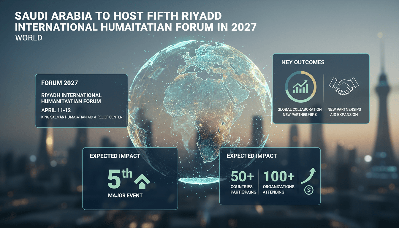 Saudi Arabia to Host Fifth Riyadh International Humanitarian Forum in 2027