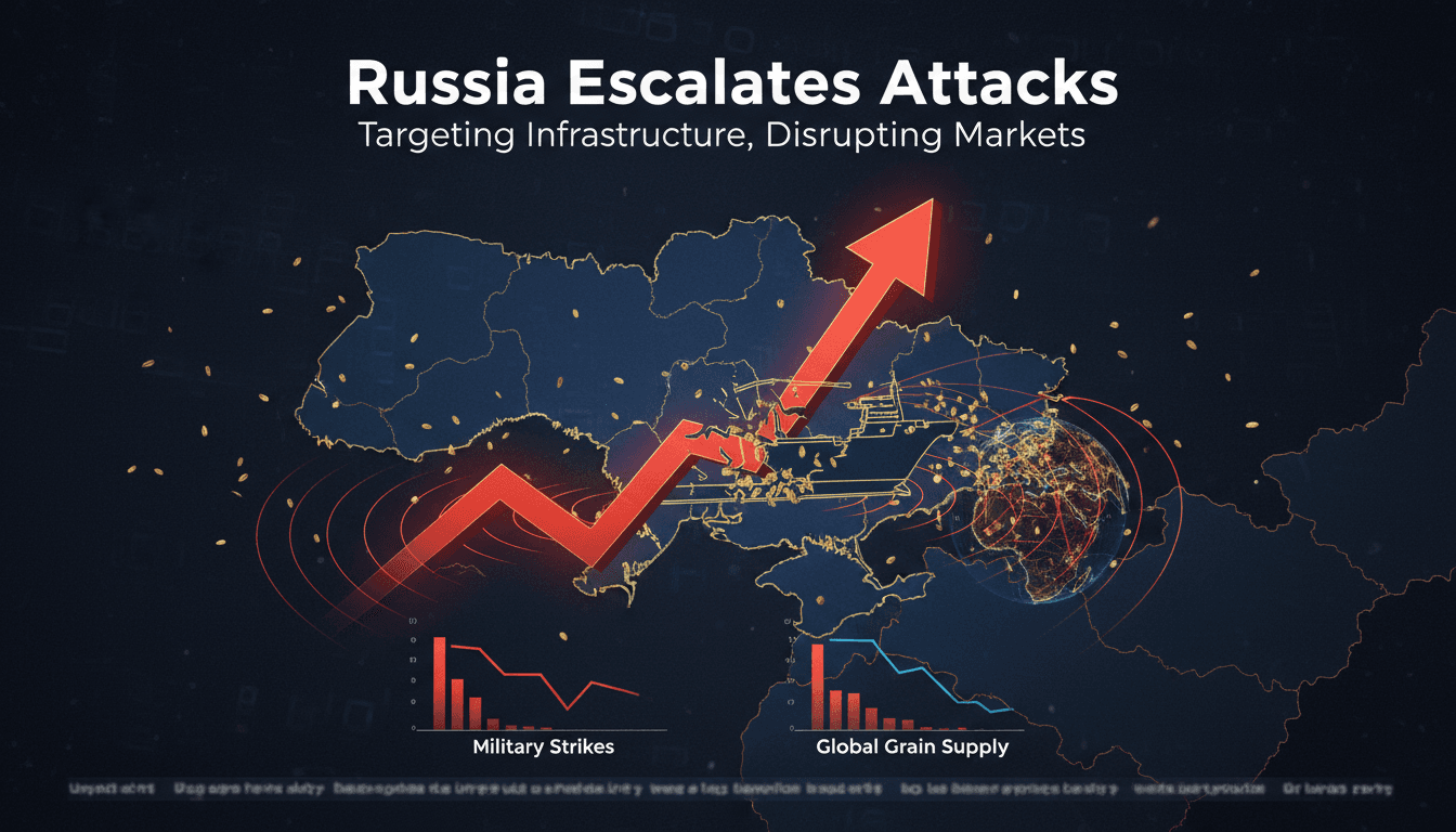 Map showing military strikes and key infrastructure in Ukraine