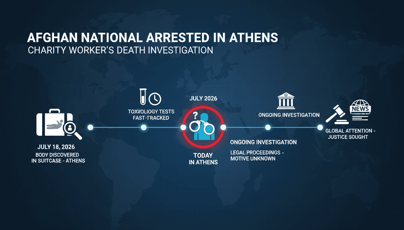 Scene of the abandoned building in Athens where Elisabeth-Jane Ross was found.