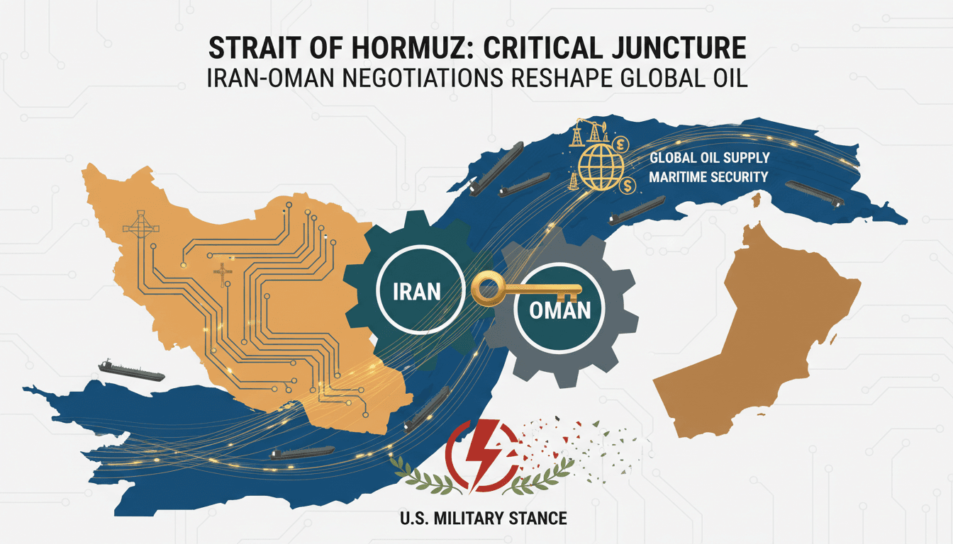 Map highlighting the strategic Strait of Hormuz and its significance in global oil transport.