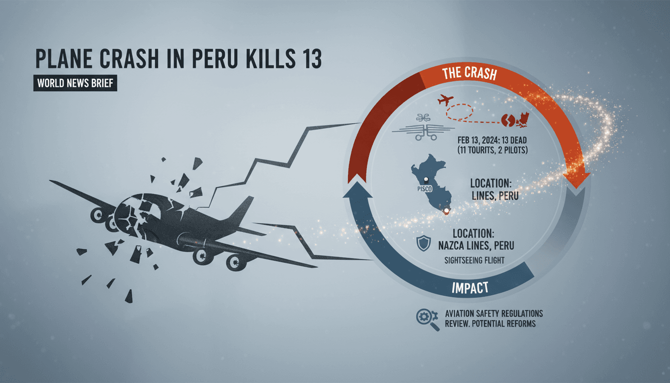 Emergency services responding to the plane crash site in Peru.