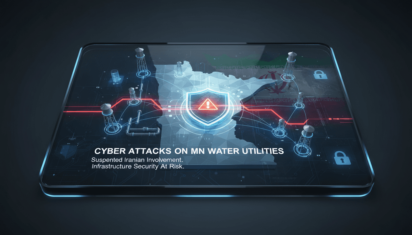Cybersecurity threats to Minnesota water utilities