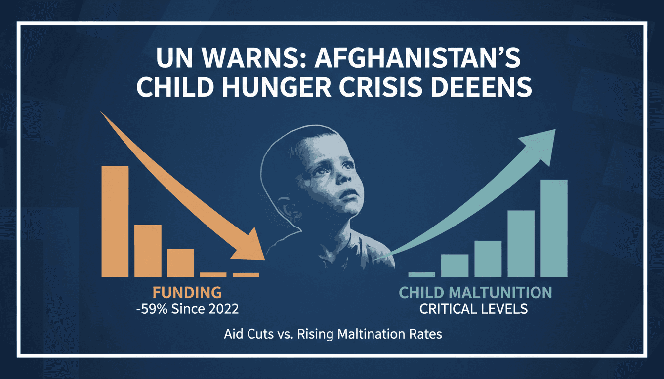 Children in Afghanistan facing malnutrition crisis due to aid cuts