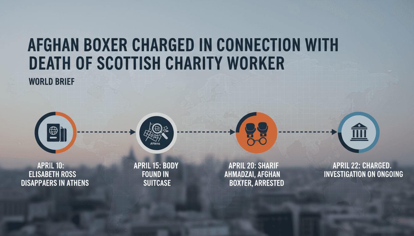 Afghan boxer Sharif Ahmadzai charged in connection with charity worker death