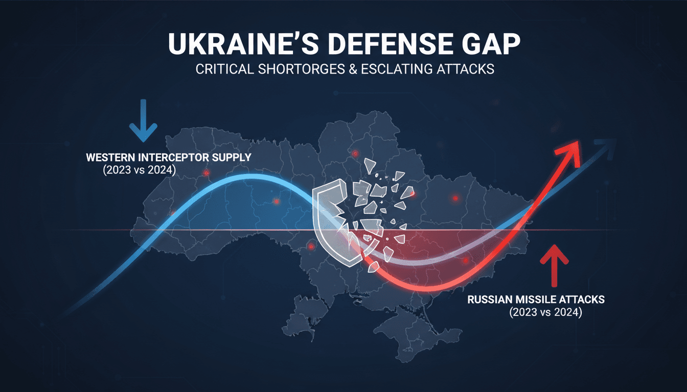 Ukrainian air defense systems struggling against missile attacks