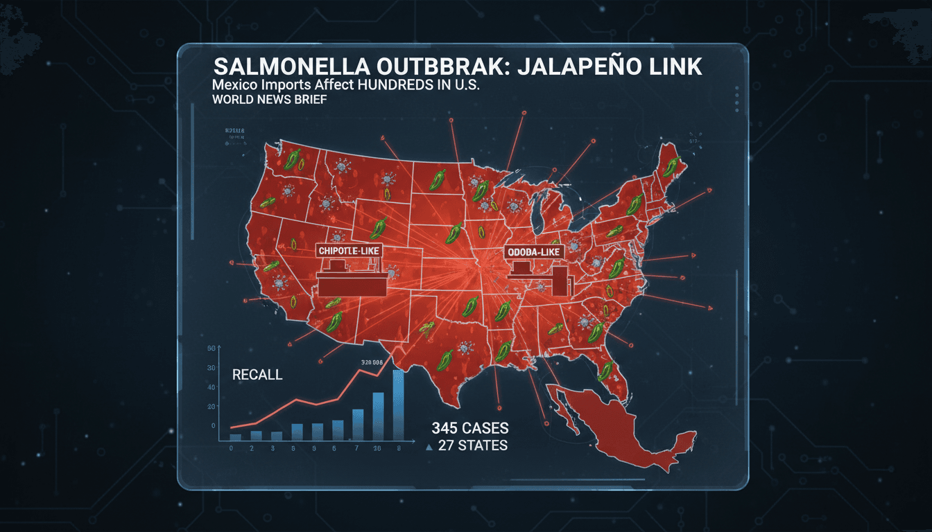 Salmonella outbreak linked to jalapeño peppers from Mexico