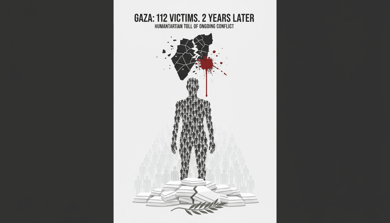 Thousands gather for the mass funeral of 112 victims in Gaza.