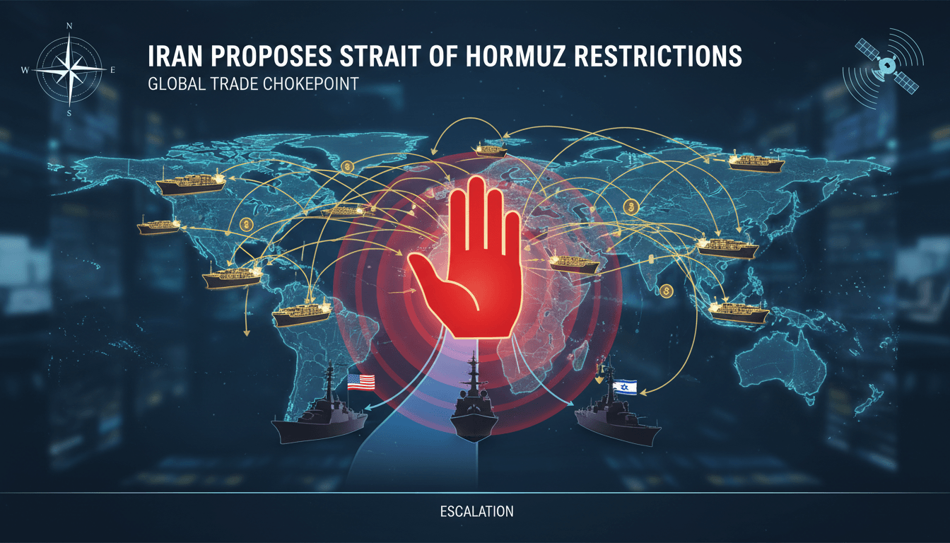Iran proposes legislation to restrict foreign vessels in the Strait of Hormuz
