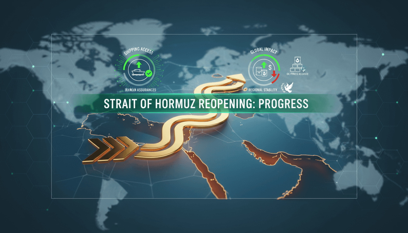 Map illustrating the Strait of Hormuz and its significance to global oil trade