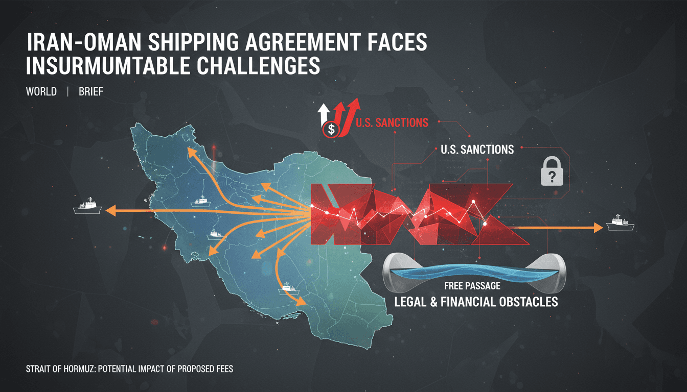 Shipping routes in the Strait of Hormuz affected by sanctions